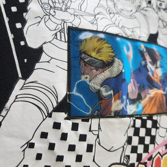 Anime Naruto T-Shirt Holograph Image Changing Youth XL 14-16 Rare - Picture 5 of 16